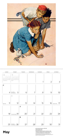 Norman Rockwell: The Saturday Evening Post Wall Calendar 2025 - month