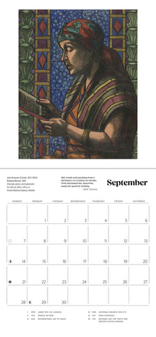 The Reading Woman Mini Wall Calendar 2025 - month