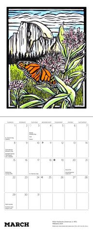 Molly Hashimoto Lush Landscapes Mini Wall Calendar 2026 - month March