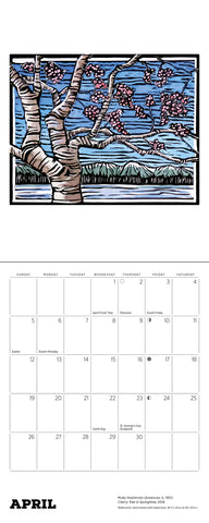 Molly Hashimoto Lush Landscapes Mini Wall Calendar 2026 - month april