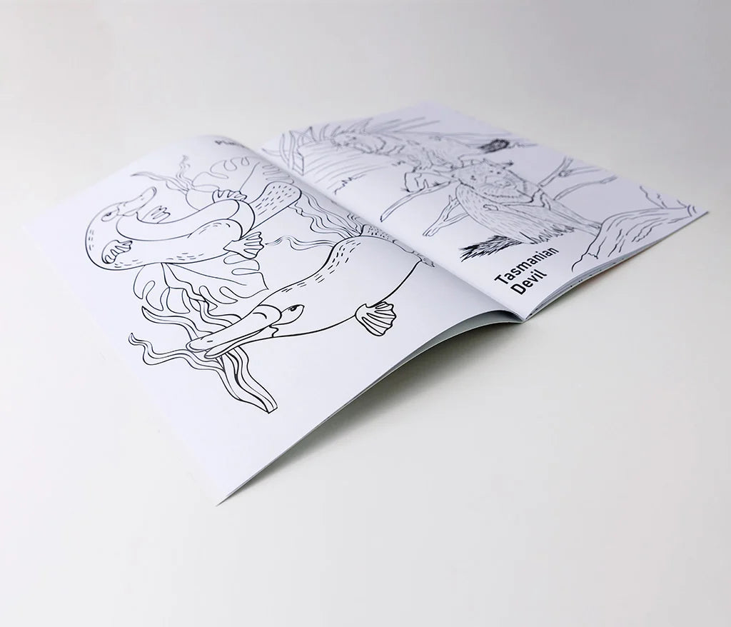 Australian Animals Colouring Book