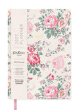 Cover of Cath Kidston Hackney Rose diary with pink roses and hearts on cream