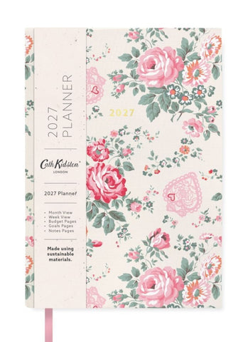 Cath Kidston A5 Large Linen Diary 2027 - Hackney Rose