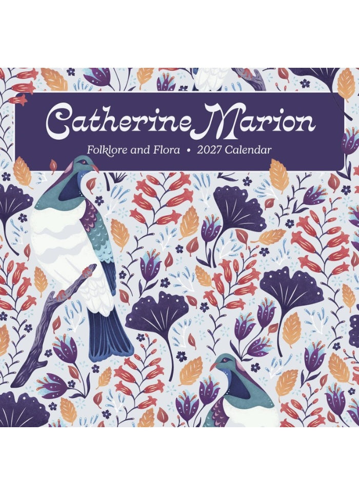Catherine Marion 2027 calendar with bird and floral design