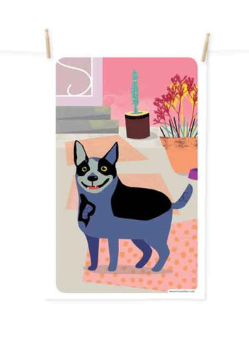 Mount Vic and Me Teatowel - Cattle Dog