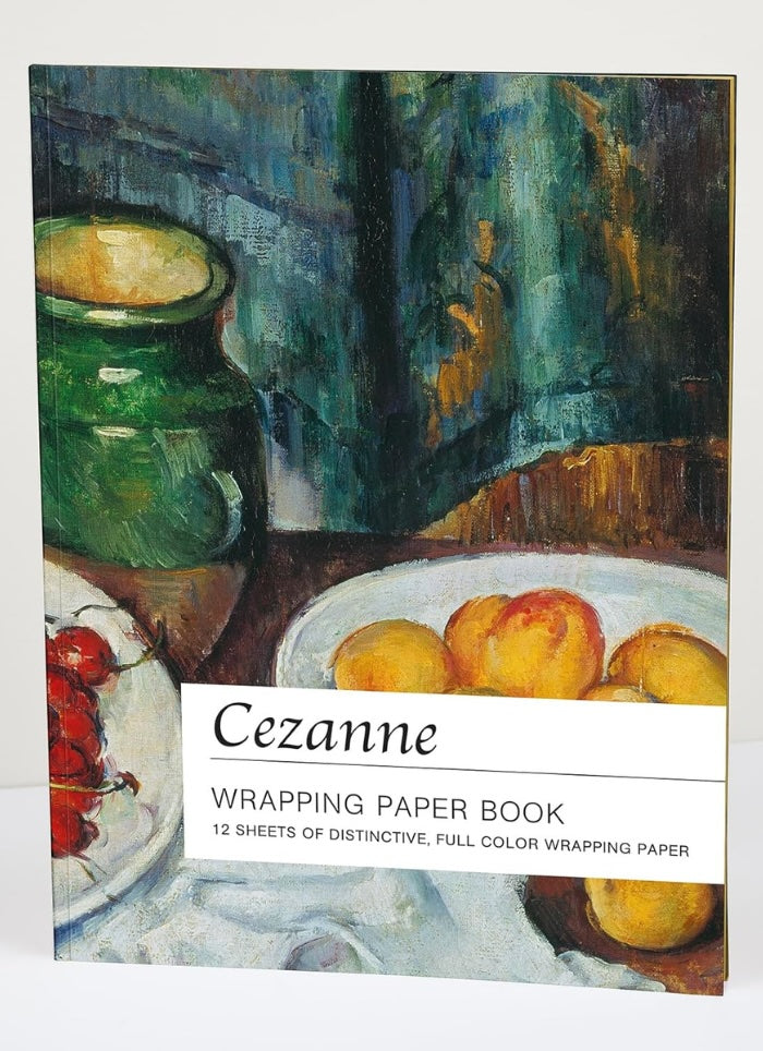 Cezanne-themed wrapping paper book with artwork on the cover