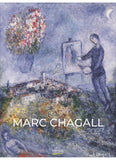 Marc Chagall 2027 calendar cover with artistic depiction of a man painting a landscape.