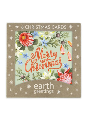 Earth Greetings Christmas Card Pack - Christmas Blooms