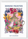 Denise Painter 2027 calendar with floral and bird design on a white background