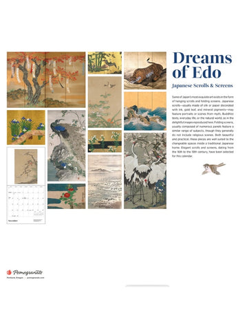 Dreams of Edo: Japanese Scrolls & Screens Wall Calendar 2026