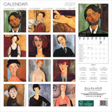 Calendar cover with artistic portraits and Allaluna branding