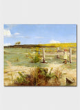 Australian Impressionism Art Card -  Early Summer Gorse in Bloom