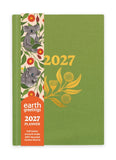 Cover of Earth Greetings 2027 diary with gold embossing.