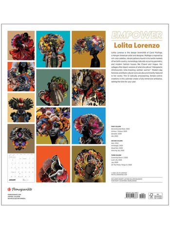 Lolita Lorenzo: Empower Wall Calendar 2025 - back