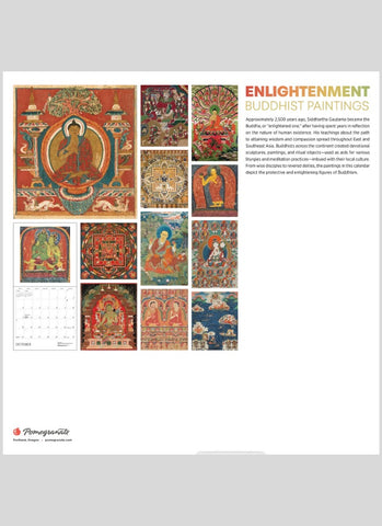 Enlightenment: Buddhist Paintings Wall Calendar 2026