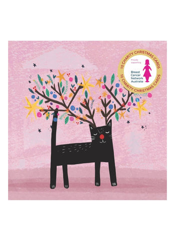 BCNA Charity Christmas Card Pack - Festive Cat