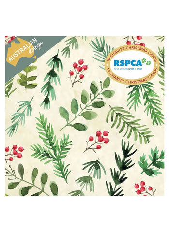 RSPCA Charity Christmas Card Pack - Festive Pattern