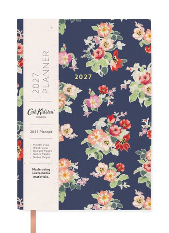 Cath Kidston A5 Large Linen Diary 2027 - Floral Navy