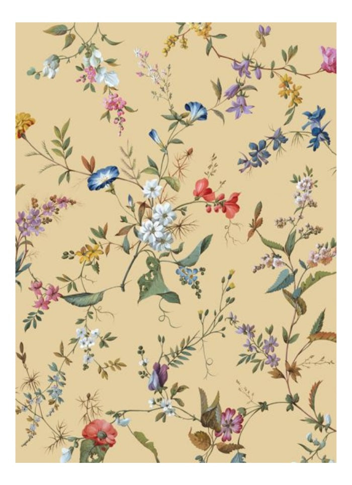 Floral pattern on a beige background