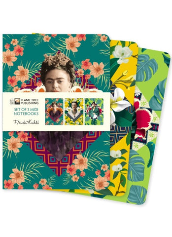 Frida Kahlo Set of 3 Midi Notebooks