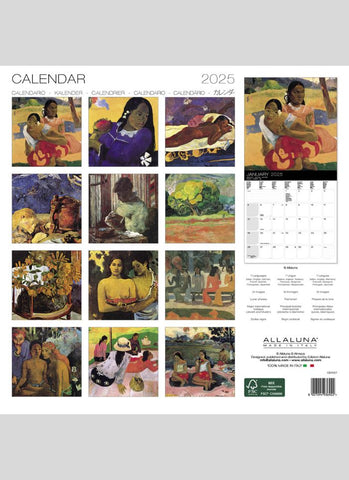 Gauguin - the Masterpieces Wall Calendar 2025 - back