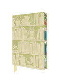 Notebook with a design of books and plants on a white background