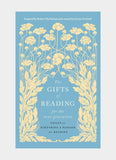 Book cover with floral design and text on a blue background