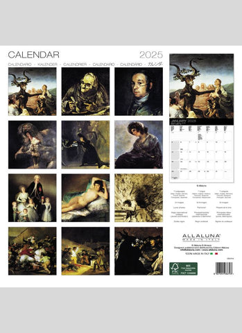 Goya - the Masterpieces Wall Calendar 2025 - bck