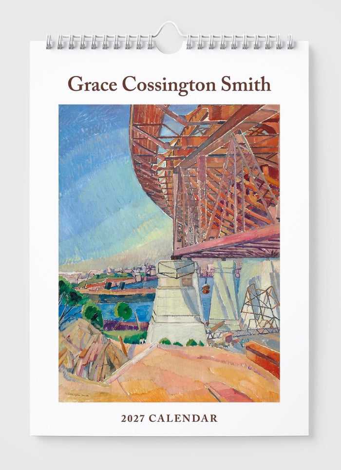 2027 calendar by Grace Cossington Smith with a painting of a bridge on the cover