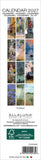 Calendar cover with various paintings and Allaluna branding
