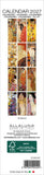 Calendar cover with Gustav Klimt artwork featuring the brand 'Allaluna'.