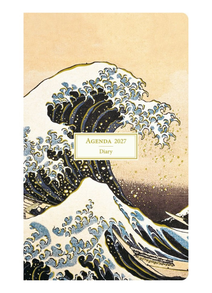Agenda 2027 diary with wave design on cover
