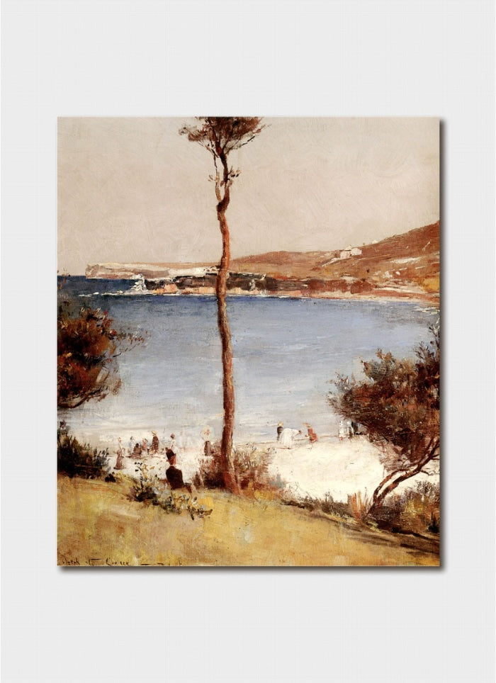 Australian Impressionism Art Card -  Holiday Sketch at Coogee