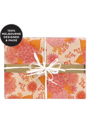 Wrapping Paper Roll - Hydrangea Love Kraft