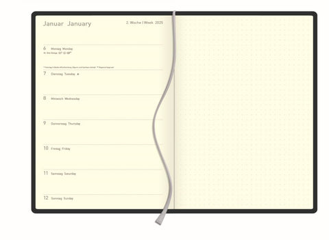 Korsch Small Weekly Diary 2026 - Landscape - internal view