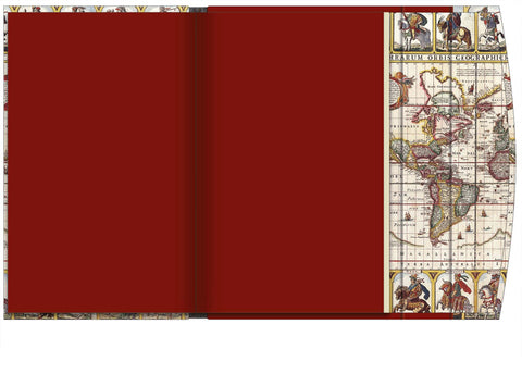 Antique Maps small magnetic Diary 2024 - endpapers