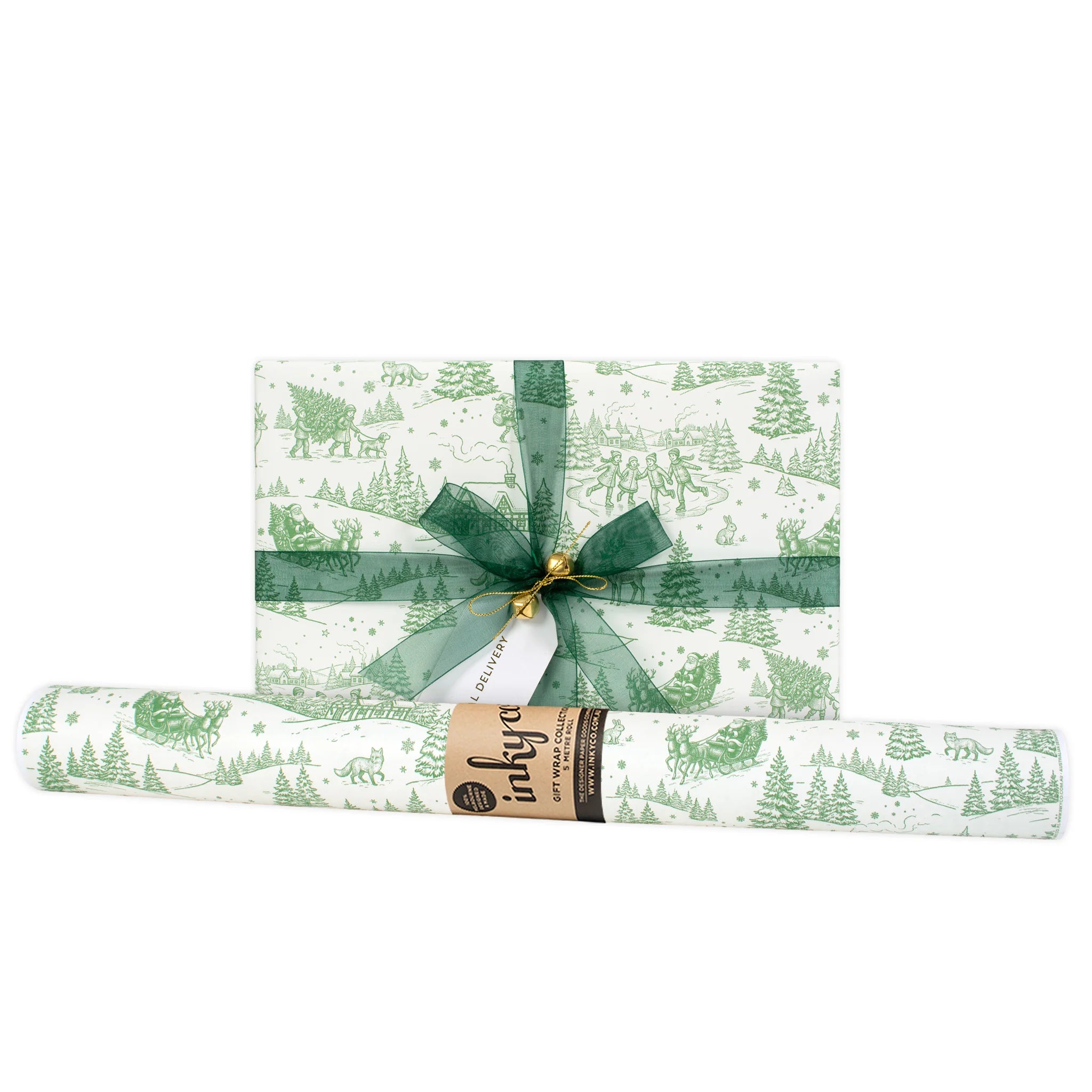 Wrapping Paper Roll - Christmas Toile