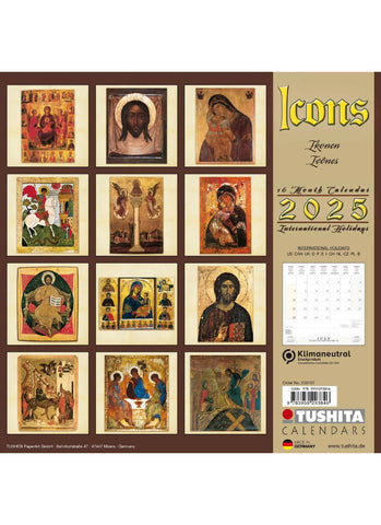 Icons Wall Calendar 2025 - back