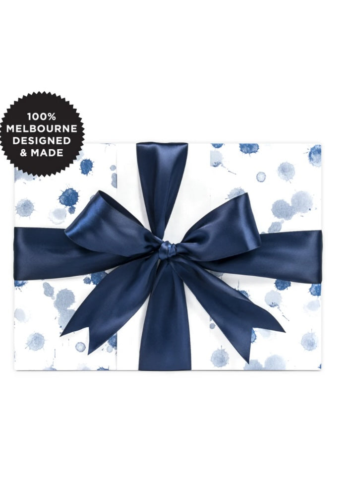 Wrapping Paper Roll - Splash Indigo