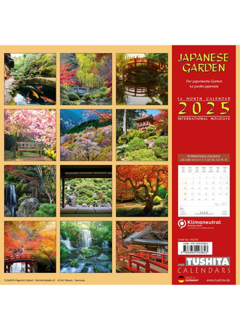 Japanese Garden Calendar 2025 - back