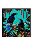 Jude Rose art card - Shooting the Breeze, Rifle Birds
