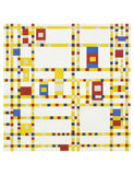 Colorful geometric pattern on a white background