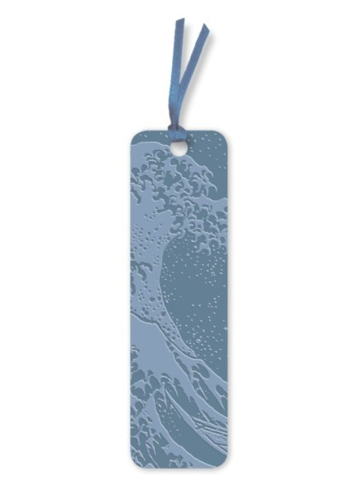 Bookmark with wave design on a white background