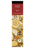 Klimt 2027 calendar and bookmark with abstract art design on a white background