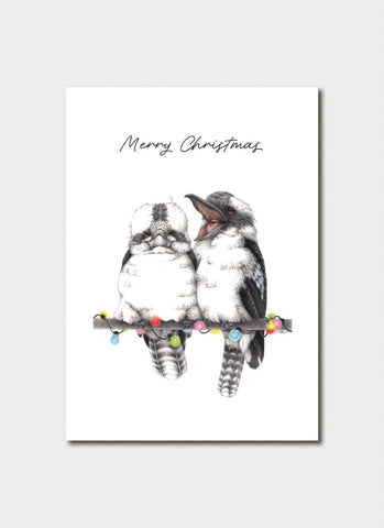 Lenny Pelling Christmas card -  Kookaburra Party