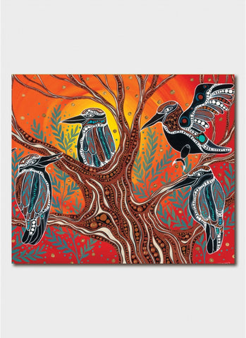 Melanie Hava Art Card - Kookaburra Gathering