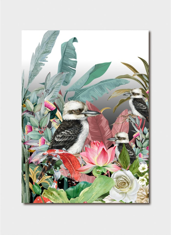 Kookaburras Fishing - a Denisa Painter art card.