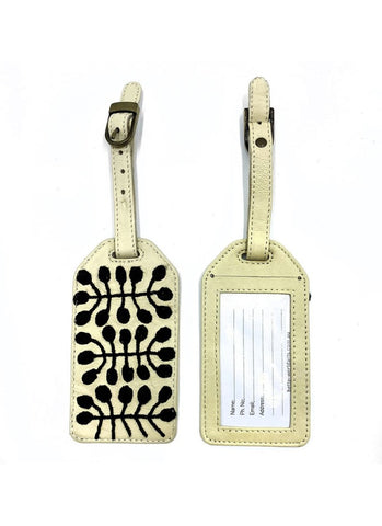 BWA Embroidered Leather Luggage Tag - Mitjili Napurrula