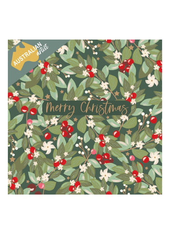 BCNA Charity Christmas Card Pack - Leaves and Berries