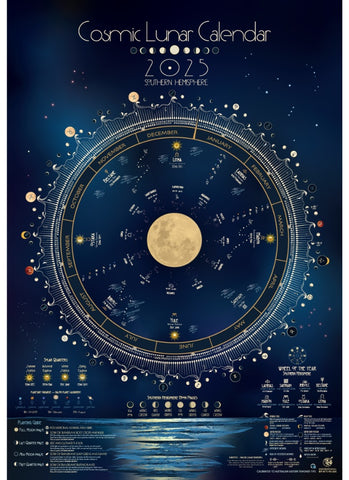 Pip and Pod Cosmic Lunar Poster Calendar 2025